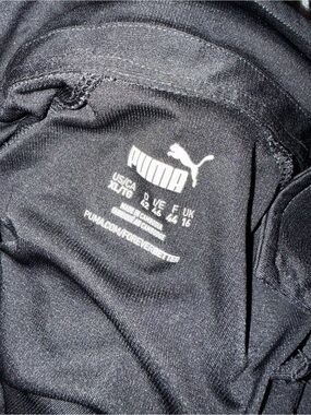 Puma Black Women's Top with White Logo